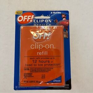 OFF! Clip On Mosquito Repellent Refills 1pk of 2 0.0016oz REFILL ONLY NO UNIT